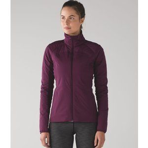 Lululemon Run For Cold Jacket / Size 6 / Plum Purple Reflective Dots PrimaLoft